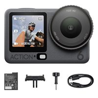 Kamera Aksi Osmo Action 6 Adventure Combo 8K Tahan Air dengan Sensor 1/1.1 Inci dan Tongkat Ekstensi 1.5m untuk Vlog Perjalanan