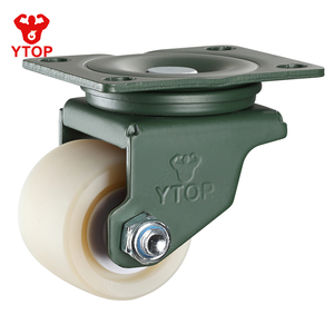 Roues de chariot de transport à faible gravité YTOP en nylon (<span class=keywords><strong>MC</strong></span>) + acier au manganèse, 2 pouces, moyenne capacité de charge, robustes, capacité de charge de 300 kg - Product Image 4