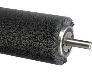 Настроенная 304 нержавеющая сталь вал DuPont абразивная проволока из карбида кремния 80 балок спиральная намоточная роликовая щетка для полировки древесины - Product Image 3