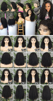 Peluca de Cabello Humano con Frente de Encaje 360 Full HD, con Cordón Ajustable, Sin Pegamento, Pre-Desplumada, Nudos Decolorados, Densidad 200, 14-28 Pulgadas para Mujer