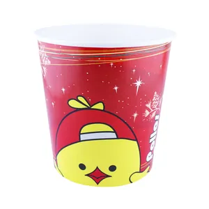 Alta Qualidade 130oz Personalizado Impresso Papel Descartável Popcorn Fried Chicken Bucket For Food