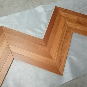 teak chevron wood flooring