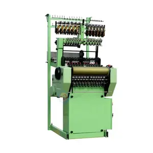 China supplier direct sale new brand narrow fabric zipper belt elastic band shuttleless needle loom machine