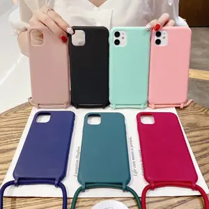 Phone case with Strap Waterproof Protective Cell Phone Cover Unique Rainbow Phone bag cases for iPhone 15 pro max