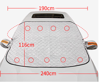 Pare-Soleil et Couverture Neige Universels Pliables pour Voiture, Tapis de Protection Avant Anti-Givre pour Pare-Brise