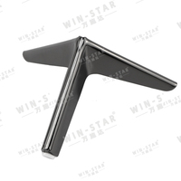WINSTAR Moderne Metall-Dreieck-Sofabett-Beine Möbelbeschläge für Wohn-/Schlafzimmer