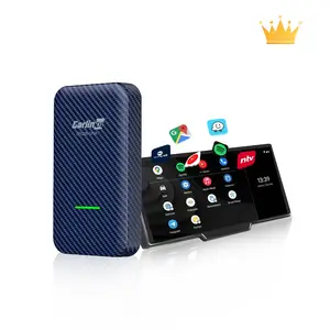 Carlinkit 4.0กล่องแอนดรอยด์ไร้สายสำหรับเล่นในรถยนต์อุปกรณ์เสริมเครื่องเล่นมัลติมีเดียสำหรับรถยนต์