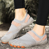 Chaussures de wading pliables à séchage rapide, légères, en maille, minimalistes, à bout large, avec semelle extérieure cramponnée pour la marche en rivière et sur les terrains boueux