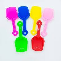 Vente en gros de pelles de plage en plastique de petite taille, 19 cm, pelles de modelage économiques, outils de creusement de sable pour enfants et jouets de plage