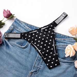 Mutandine Sexy da Donna a Vita Bassa con Laccetti Laterali e Strass LOVE, Comode in Seta Ghiaccio e Cotone - Product Image 6