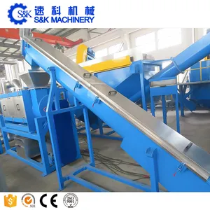 Pet/PP/PE/Agricultural Film/Woven Bag/Nylon/Bottle Flakes/ Pipes Shredder Crusher Washing Machine