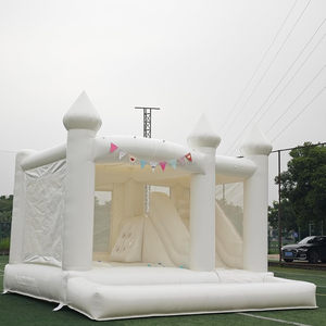 13FTx13FT 100% PVC blanc gonflable maison de rebond mariage, <span class=keywords><strong>anniversaire</strong></span> rebond maison château <span class=keywords><strong>trampoline</strong></span> pour fête entreprise <span class=keywords><strong>location</strong></span> - Product Image 4
