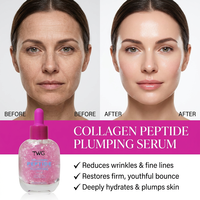 Sérum au collagène TWG RTS pour le visage, raffermissant, anti-rides, hydratant, réduit les ridules, soin de la peau au collagène