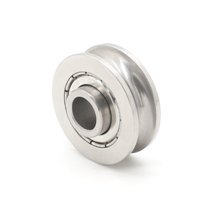 Polea de Cable Metálico para Equipo de Elevación Automática, Rodamiento S698ZZ No Estándar, Anillo Exterior con Ranura en U, Rueda Guía para Plataforma Móvil - Product Image 1