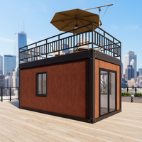 Maison conteneur à 2 étages, maison de luxe préfabriquée, maisons préfabriquées démontables en kit 20ft 40ft pour chambre ou dortoir