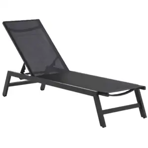 Espreguiçadeira reclinável dobrável para piscina de alumínio direto da fábrica Espreguiçadeiras reclináveis para sol ao ar livre