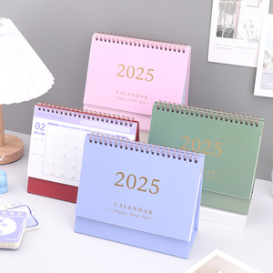 Lịch để bàn xoắn ốc hai mặt mới năm <span class=keywords><strong>2025</strong></span>, đồ dùng bàn làm việc sáng tạo, lịch để ghi chú cho văn phòng - Product Image 5