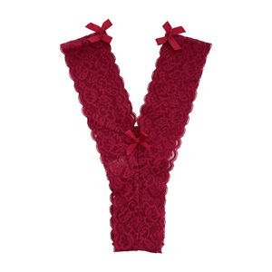 Taille haute respirant maille string français Royal soeur Style Sexy fille dentelle sous-vêtements mi-hauteur Nylon <span class=keywords><strong>culotte</strong></span> - Product Image 1