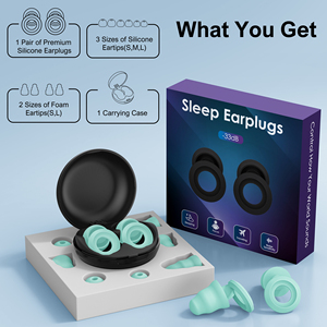 Embouts d'oreille en mousse à mémoire de forme avec logo personnalisé, 5 tailles, filtre acoustique, réduction du bruit, protection auditive, bouchons d'oreille en silicone pour le sommeil - Product Image 5