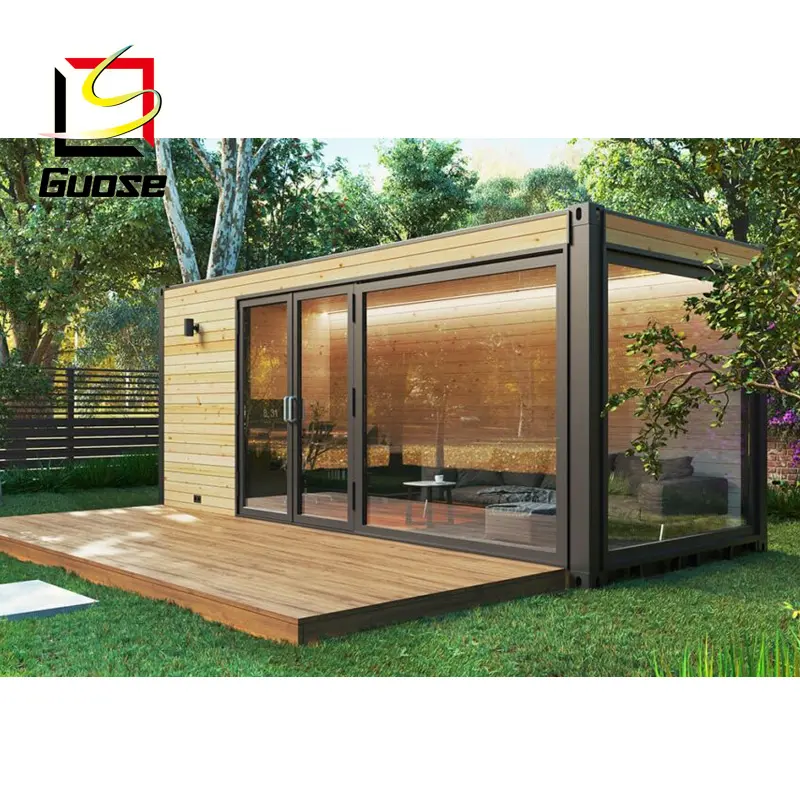 Mini camera fabbricata case cortile cabina struttura in acciaio struttura casa piani ufficio modulare Pod case Container