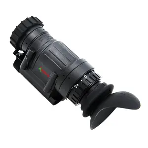 One-Hand Operation P43 Green Phosphor FOM 1600 Helmet-Mounted Outdoor Portable Night Vision Monocular PVS-14