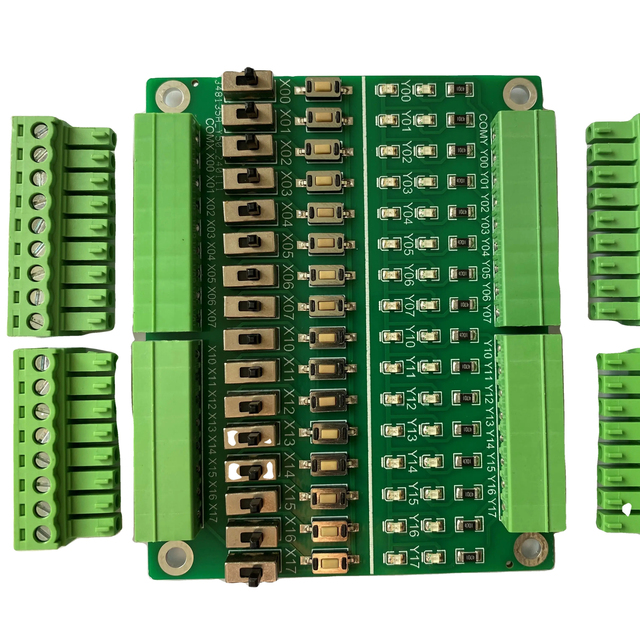 PLC Debugging Simulation Board 16 Input/output Test Board Button Toggle Switch Switch Learning Module