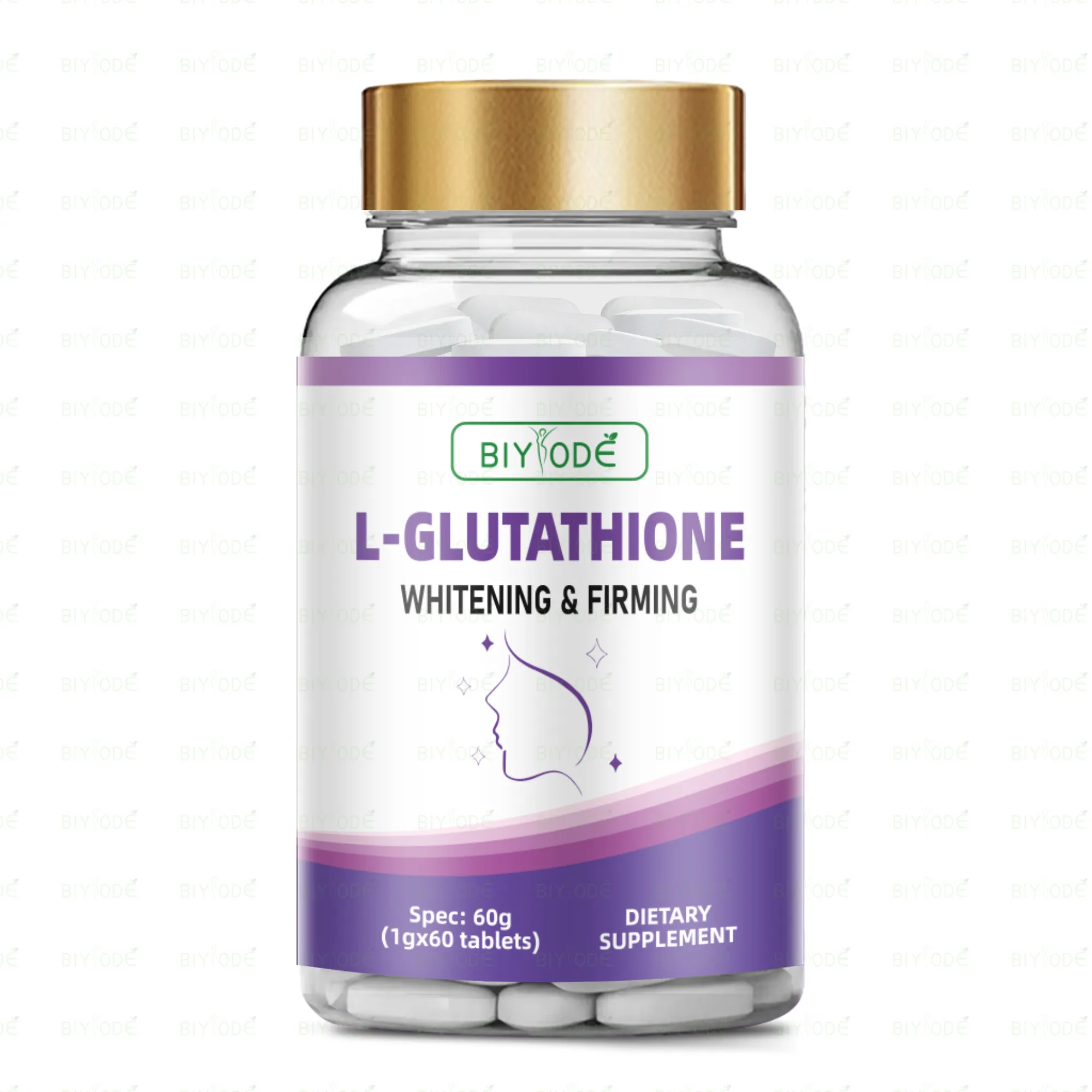 BIYODE liposomiale glutatione collagene integratore alimentare per lo sbiancamento della pelle con anti-invecchiamento l-glutatione capsule compresse