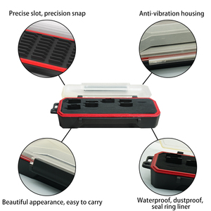 Nhựa không thấm nước <span class=keywords><strong>SD</strong></span> Thẻ lưu trữ hộp Tổ chức điện tử tổ chức cho 40 cái thẻ nhớ - Product Image 5
