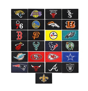 Vendita calda di etichette di <span class=keywords><strong>Logo</strong></span> sportivo di calcio basket Baseball Team Design ferro su 3D Applique patch per abiti da ricamo - Product Image 1