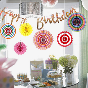 Décoration en éventail de fleurs en <span class=keywords><strong>papier</strong></span>, broches décoratives, mur d'arrière-plan, bricolage de magasin, agencement de fond, pour fête d'anniversaire, fournitures décoratives - Product Image 1