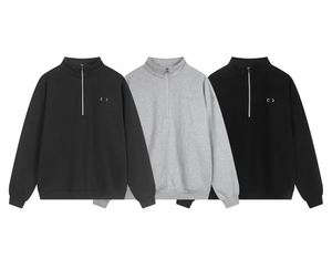 Nuova <span class=keywords><strong>Felpa</strong></span> con <span class=keywords><strong>Cappuccio</strong></span> <span class=keywords><strong>e</strong></span> <span class=keywords><strong>Zip</strong></span> a un Quarto in Cotone 100% Lavorato a Maglia 2025 per Uomo <span class=keywords><strong>e</strong></span> Donna, Adatta per Abbigliamento Casual <span class=keywords><strong>e</strong></span> Sportivo - Product Image 1