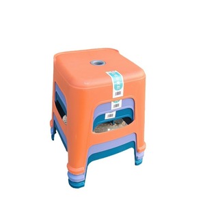 Tabouret en plastique épais en forme de queue de phénix, 25x33cm, antidérapant, pour salle de bain, bain de bébé, usage domestique - Product Image 5
