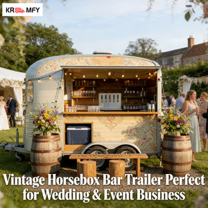 Remorque de restauration mobile Horse Box pour café, lait, mousseur à lait, latte art, cappuccino et boissons spécialisées - Product Image 4