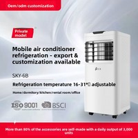 Climatiseur mobile portable en gros 12000 BTU avec compresseur, télécommande tactile, écran LED, ventilateur silencieux pour chambre et minuterie