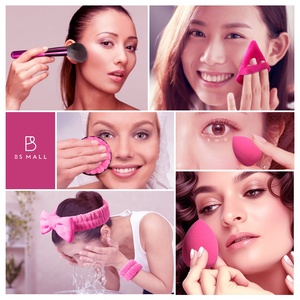 Ensemble de pinceaux de maquillage rouge BS-MALL pour femmes et filles, ensemble d'outils faciaux, bandeau de <span class=keywords><strong>spa</strong></span>, poudre douce, éponge de maquillage, pinceaux cosmétiques - Product Image 6