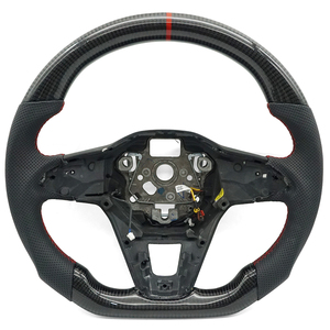 Volante LED de Fibra de Carbono Forjado Personalizado para <span class=keywords><strong>Volkswagen</strong></span> ID7 <span class=keywords><strong>ID3</strong></span> VW MK8 Touareg Golf GTI R, Accesorios Interiores para Automóviles Deportivos - Product Image 1