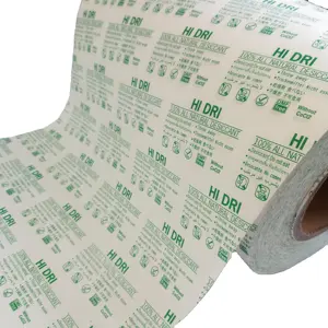 Silica Gel Desiccant Wrapping Paper Rolls and Non Woven Laminated Fabric