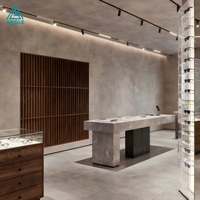 Comptoir de présentation personnalisé pour magasin d'optique avec éclairage LED pour la décoration intérieure de magasin de lunettes