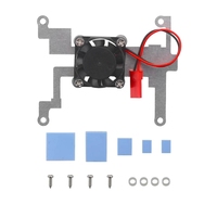 Raspberry Pi 4B Pantalla táctil de 3,5 pulgadas 480x320 LCD con ventilador de refrigeración Disipadores de calor Caja ABS para Raspberry Pi 4 Modelo B