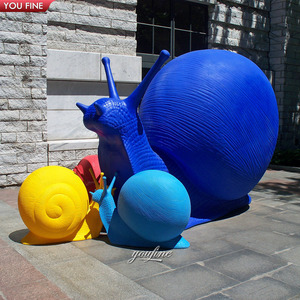 Statua di Lumaca Grande in Fibra di Vetro YOUFINE per Decorazione <span class=keywords><strong>Giardino</strong></span> Esterno Ornamento Animale in <span class=keywords><strong>Resina</strong></span> - Product Image 5