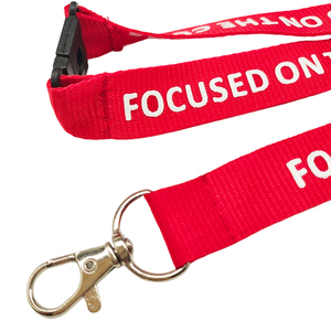 OEM ODM Custom Heat Transfer Printing <b>Polyester</b> <b>Lanyard</b> Universal Silicone Printing Safety Buckle <b>Lanyard</b> for Charity Event - Product Image 2