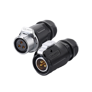 Conector de Cabo de Alimentação com Montagem em Painel LP-20-C03PE-01-001, Plugue e Soquete de Junção Direta, IP68 à Prova d'Água, 20A, Certificado CE - Product Image 6