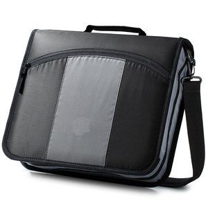 Hot Sell Round Ring 3Inch Zipper Binder 3 Round Rings Binder with Expanding <b>File</b> and Shoulder Strap Bag Black - Product Image 1