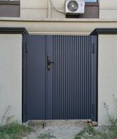 Portail battant en aluminium pour maisons, idéal pour les entrées principales, allées et murs de clôture, en métal industriel d'extérieur, au meilleur prix