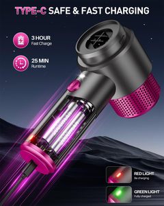 เครื่องดูดฝุ่นแบบพกพาไร้สาย 4 in 1 สำหรับรถยนต์ ชาร์จด้วย Type-C ดูดและเป่าฝุ่นได้ ใช้ได้ทั้งในรถและบ้าน - Product Image 4