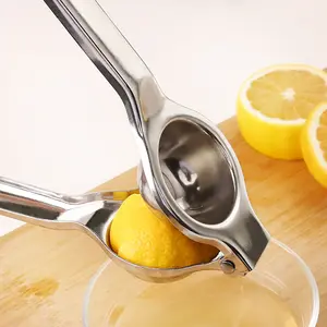 Exprimidor Manual de prensa de cítricos, exprimidor de Metal de acero inoxidable para fruta, naranja, limón, accesorios de herramientas de cocina