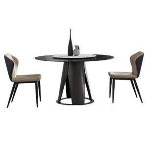Tables à manger pliantes en marbre de petite taille, Esstisch Marmor <span class=keywords><strong>Table</strong></span> Salle à Manger, <span class=keywords><strong>table</strong></span> ronde pivotante en marbre, design moderne - Product Image 1