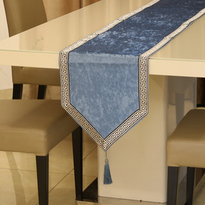 Di alta qualità di lusso bordo nappa semplice colore solido 32*210cm fine letto panno morbido bandiera ricamato <span class=keywords><strong>Runner</strong></span> da tavolo per il partito - Product Image 6