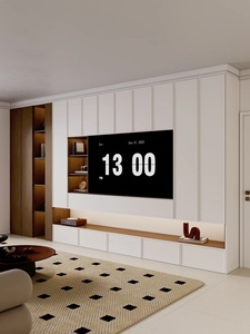 Mobile <span class=keywords><strong>TV</strong></span> Moderno ed Ecologico, Personalizzabile, con <span class=keywords><strong>Pannello</strong></span> <span class=keywords><strong>Porta</strong></span> Verniciato Ecologico per Hotel e Appartamenti - Product Image 1