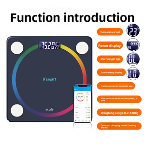 Thông Minh Cơ Thể Chất Béo Quy Mô Quy Mô Phòng Tắm Bioelectrical Trở Kháng Phân Tích 13 Cơ Thể Số Đo Điện Tử Thông Minh Quy Mô - Product Image 4